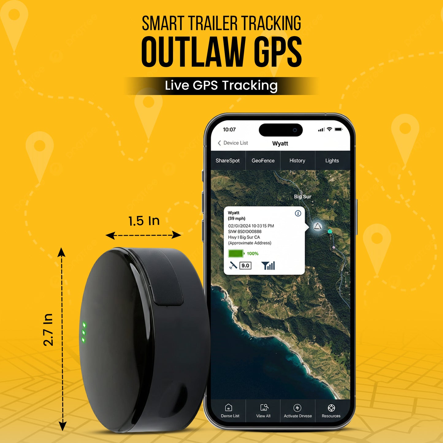 GPS Tracker For Trailer With Magnet