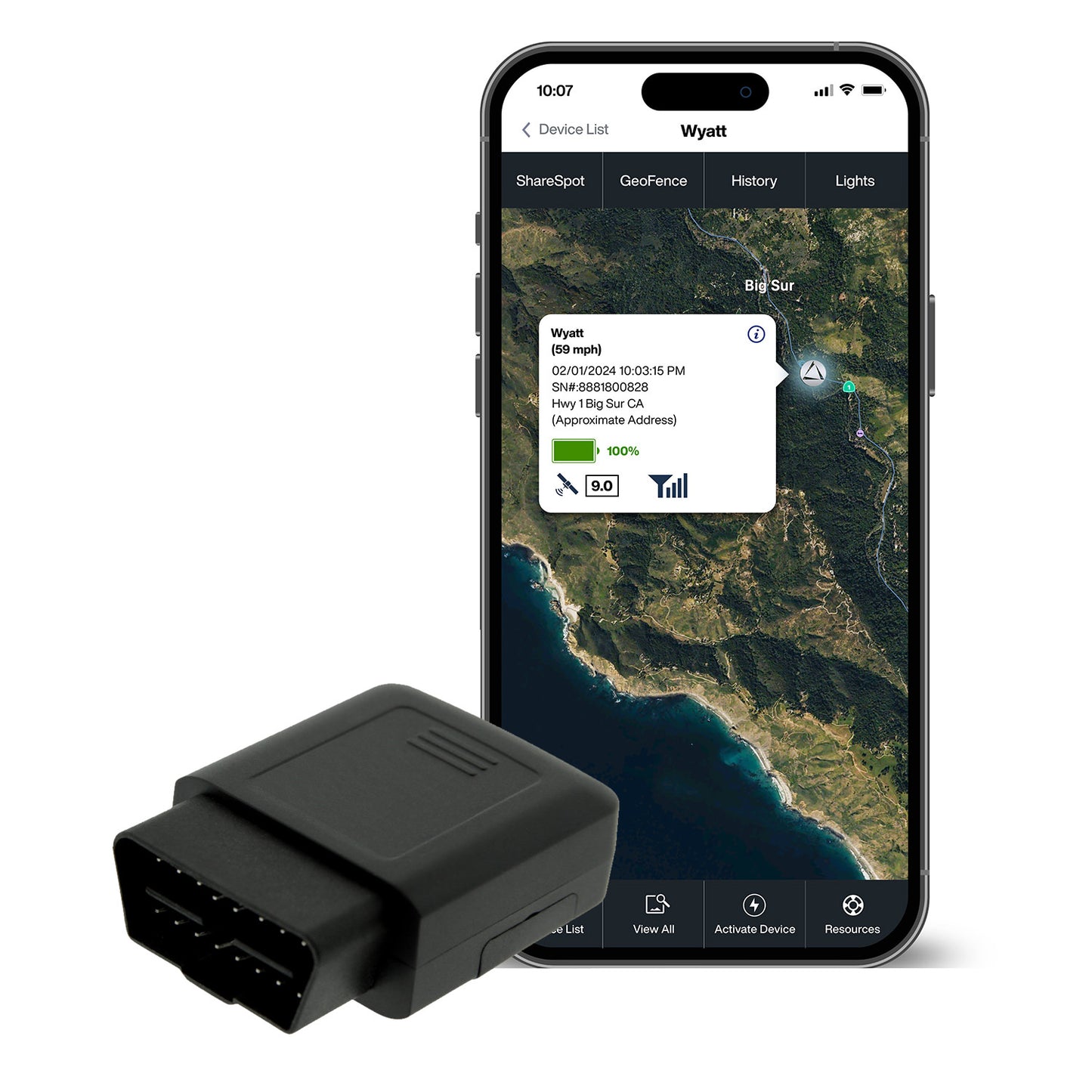 OBD2ii GPS Vehicle Tracker